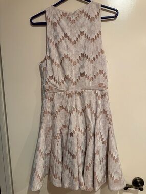Sleeveless Lace Party Dress in Blush